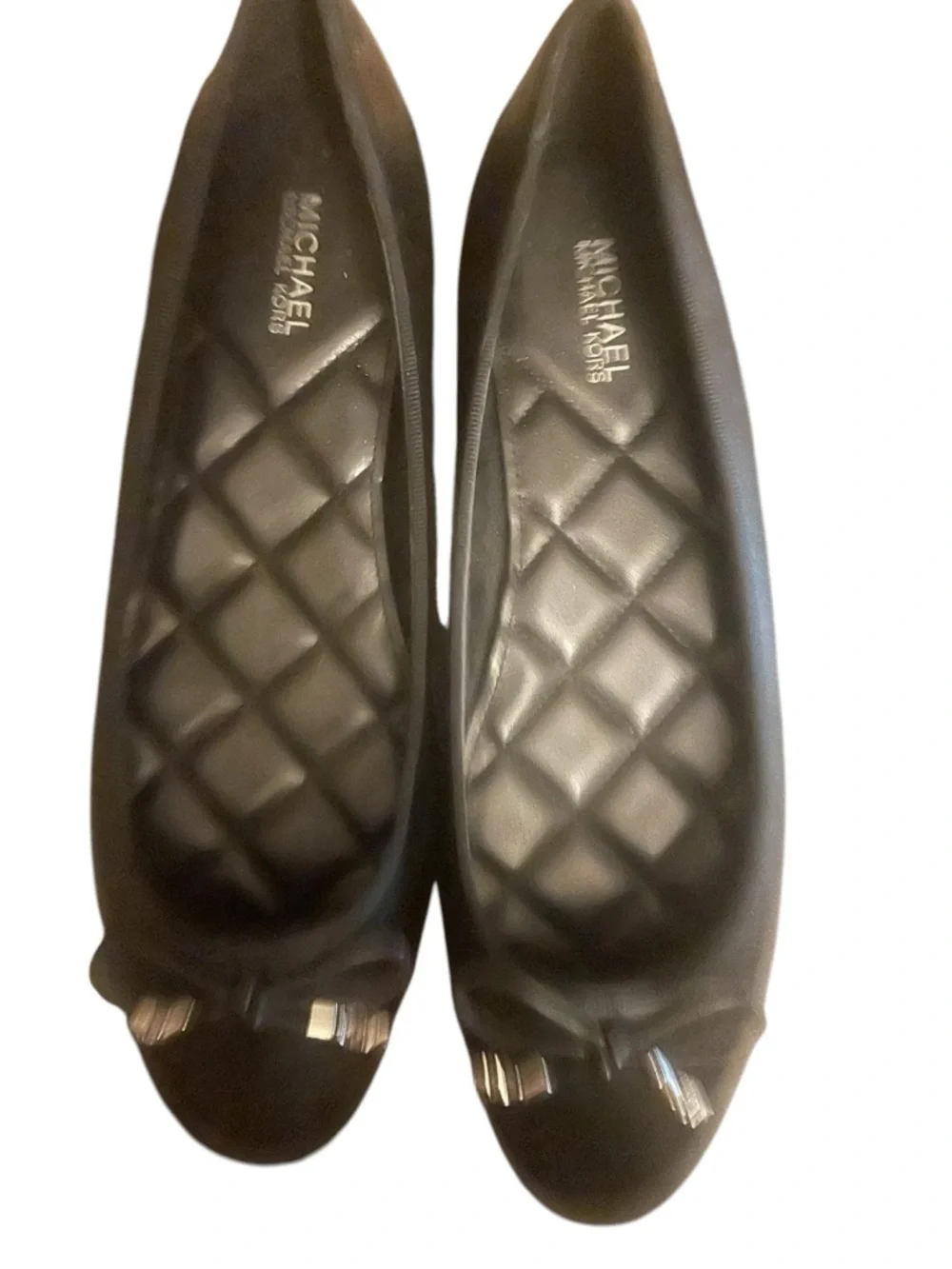 Michael Kors Black Quilted Bow Ballet Flats - Picture 5 of 5